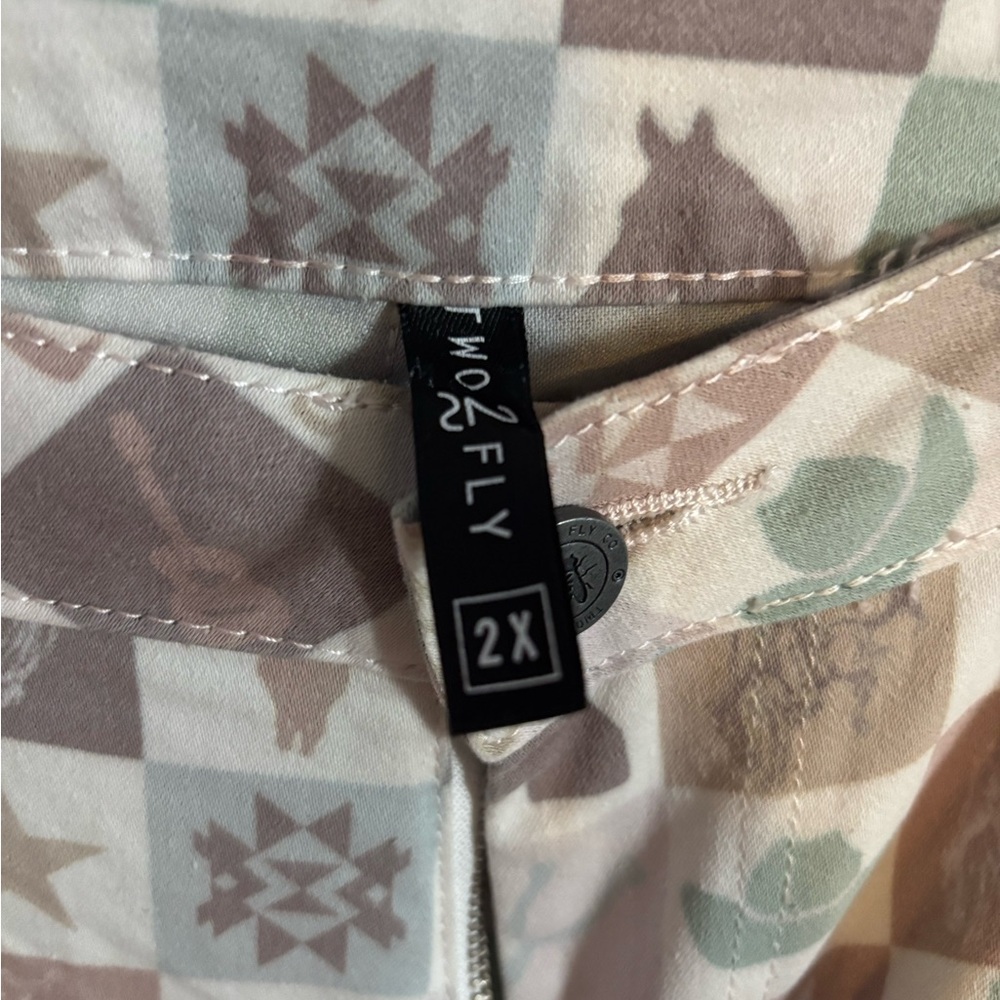 Patterned Boot Cut Jeans - image 2